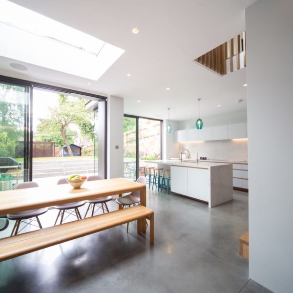 Cero sliding doors and rooflight for Highbury home