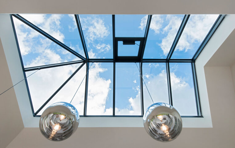 Hipped and gabled roof lantern on stunning ODC new build in new forest