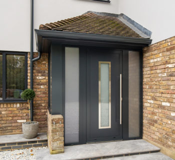 Anthracite Grey front door and side windows