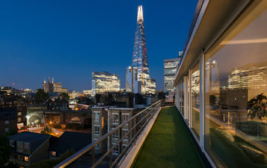 full height sliding doors for London apartment balcony