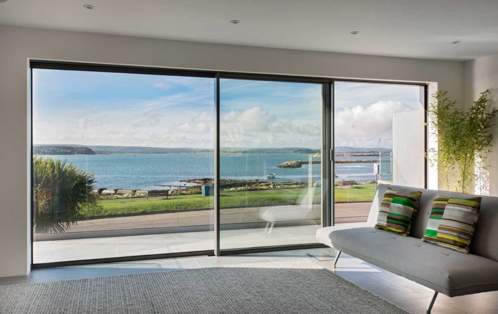 Cero sliding doors, ideal for coastal glass and glazing