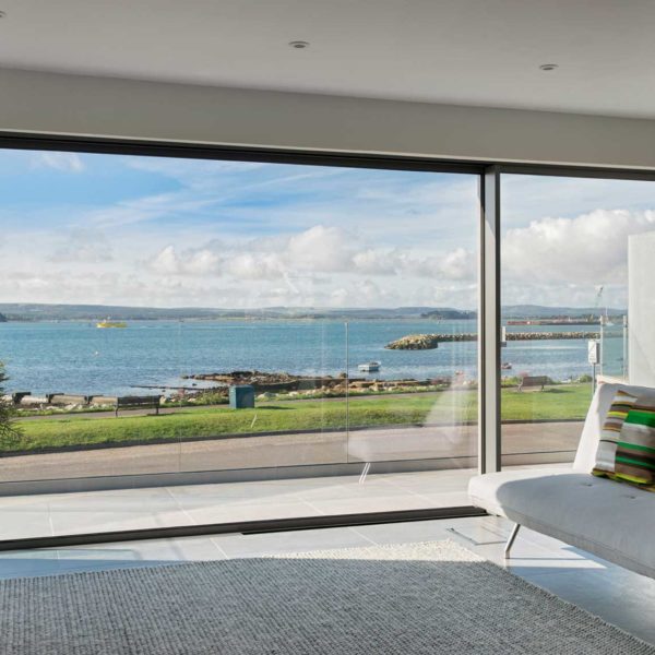 two panel system for living room overlooking the sea