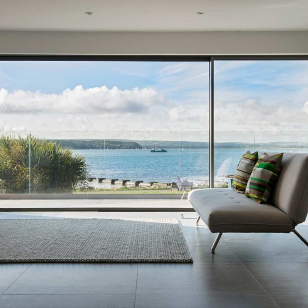 ODC SL800 sliding doors offer views of harbour