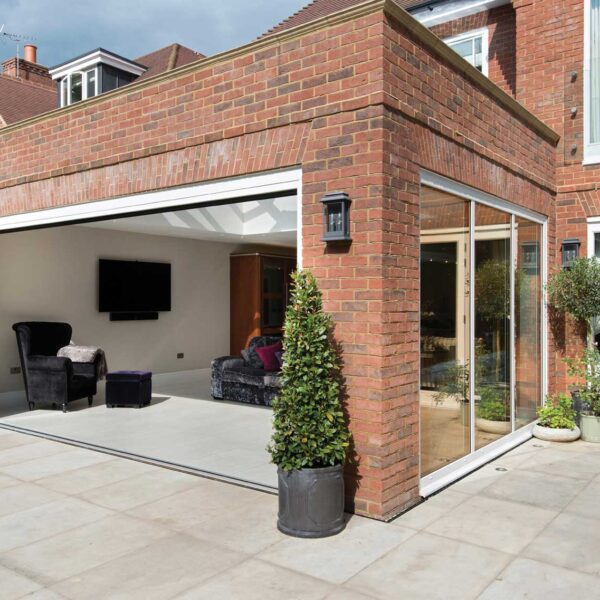 ODC aluminium bifolding door system installed in Beaconsfield Buckinghamshire