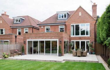 ODC aluminium bifolding door system installed in Beaconsfield Buckinghamshire