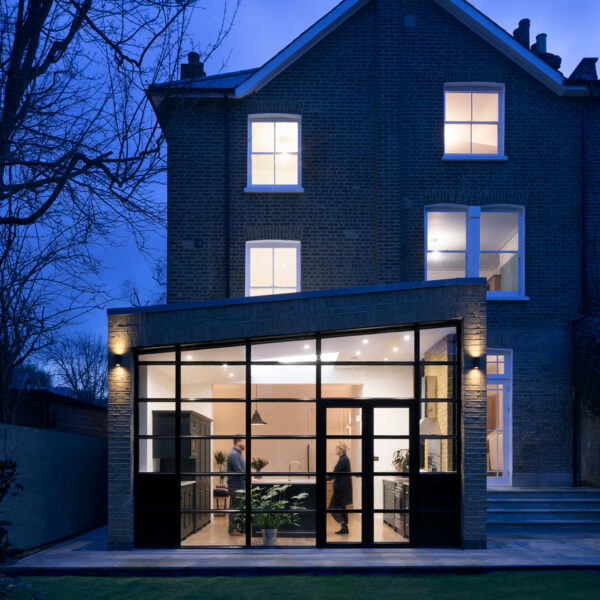 Custom french doors for London kitchen extension