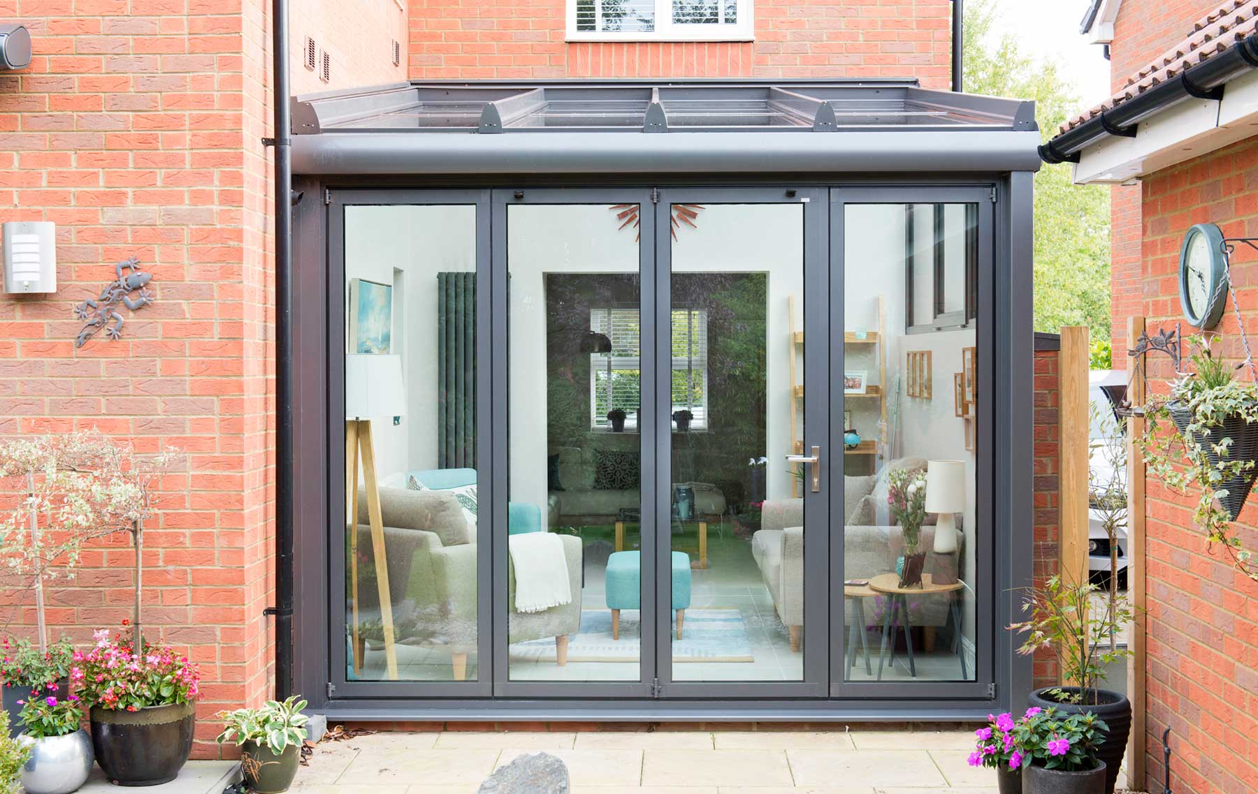 wintergarden glass extension to home