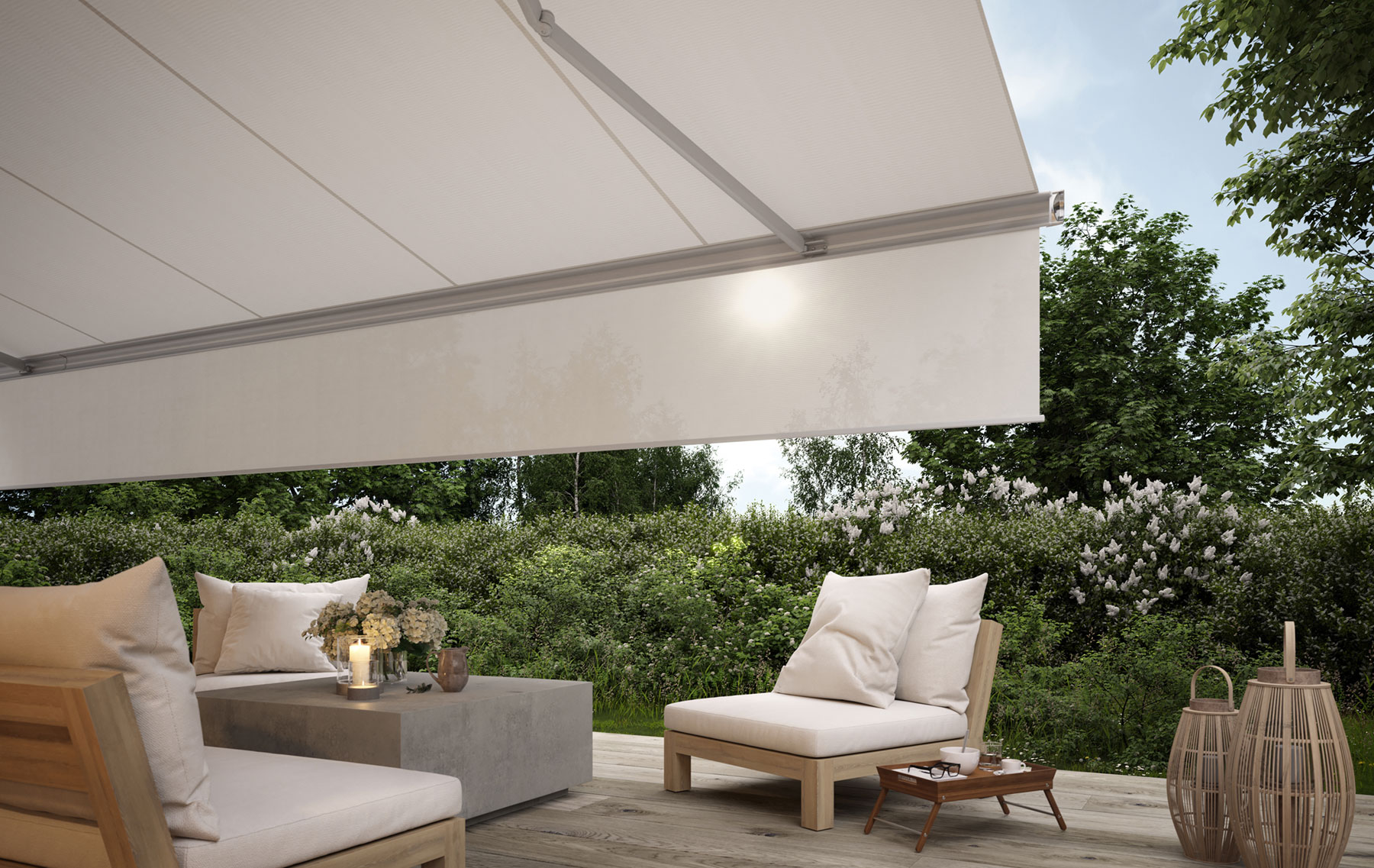 White awning