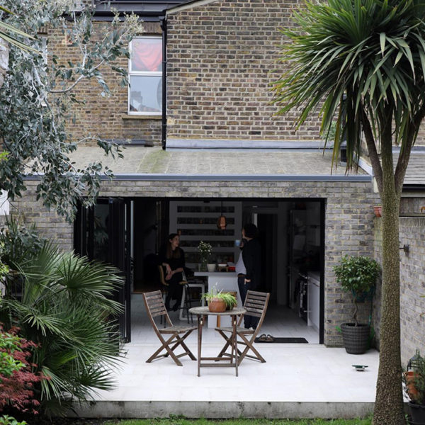 Hackney property benefits from slimline bifolding doors to garden