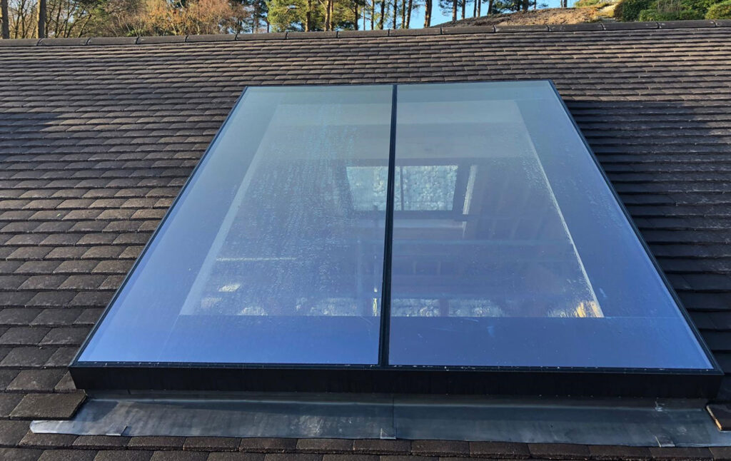 External view of fixed rooflight for converted roof space