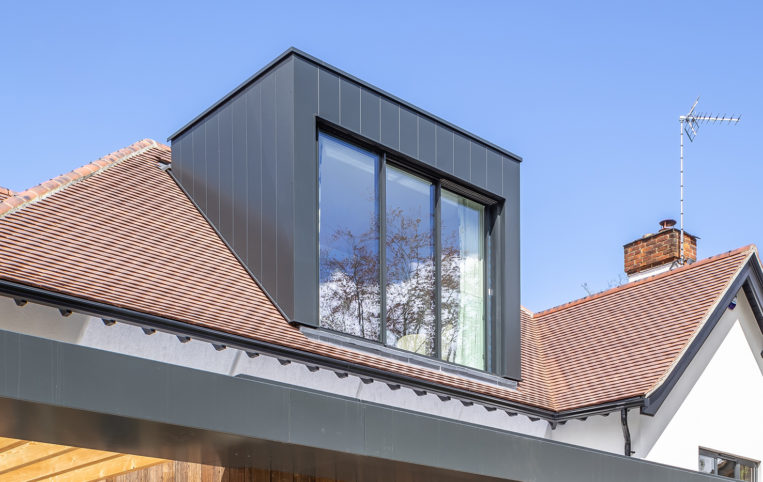 Dormer roof sliding windows and juliet balcony for loft conversion