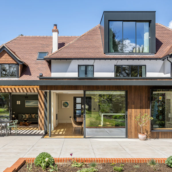 sliding doors for loft conversion in anthracite grey frames