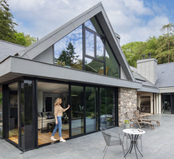 Glass curtain wall and rooflights