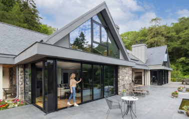 Glass curtain wall and rooflights