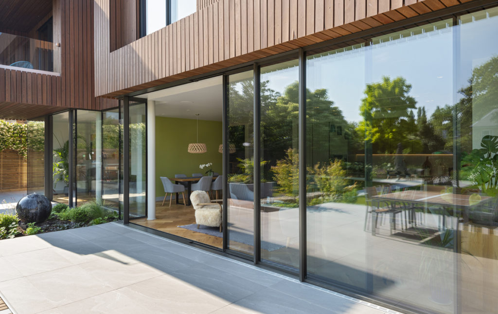 SL800 sliding doors with home security features 