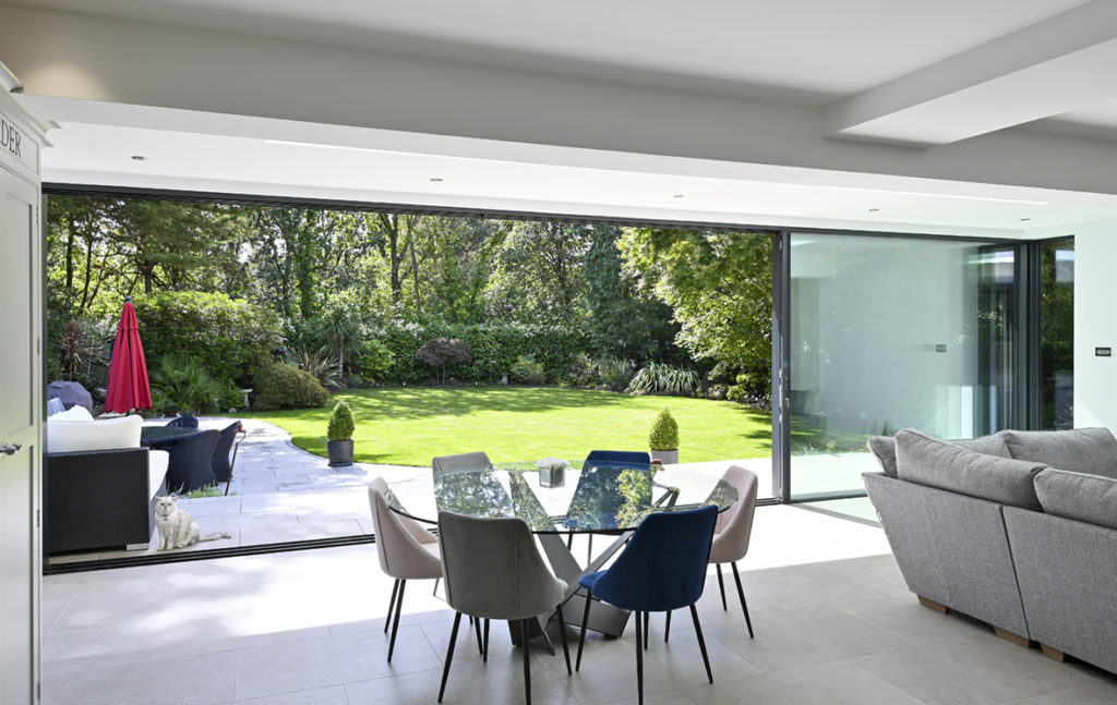 ODC SL700 sliding doors for rear garden extension