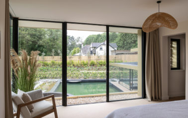 ODC SL320 sliding system providing unobstructed views to the landscape