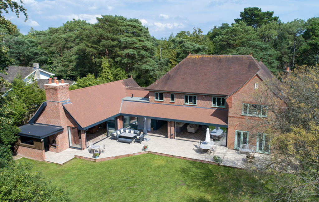 Garage conversion and house extension with sliding doors