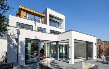 contemporary sliding doors for new village home
