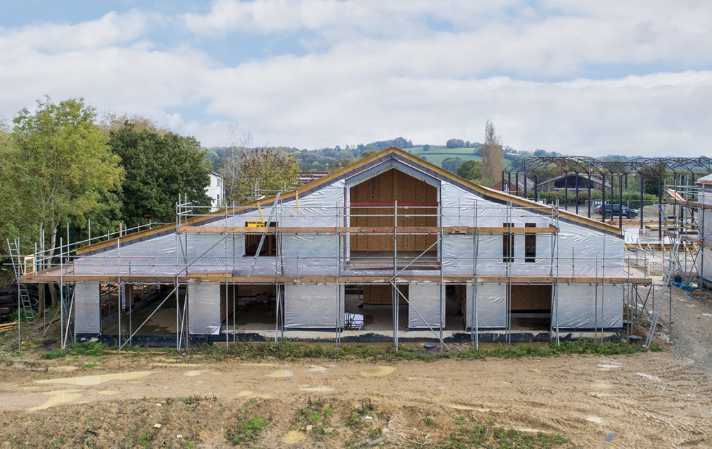 Large glass curtain walls planned for Q New Home barn conversion at Hartdene