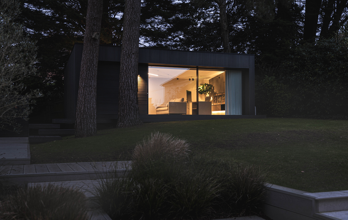 Garden Room with sliding doors for Dorset home