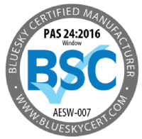 Blue Sky Certification logo for ODC glazing accreditation