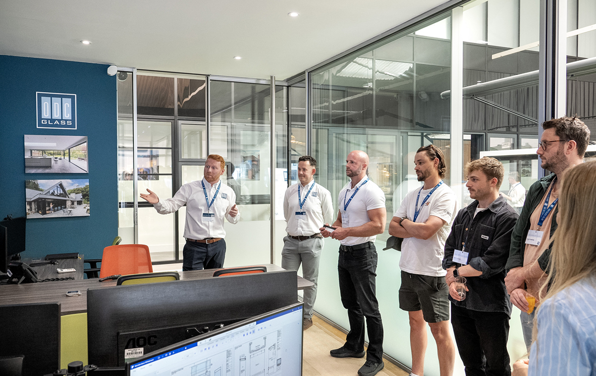 ODC Glass design team present to architects